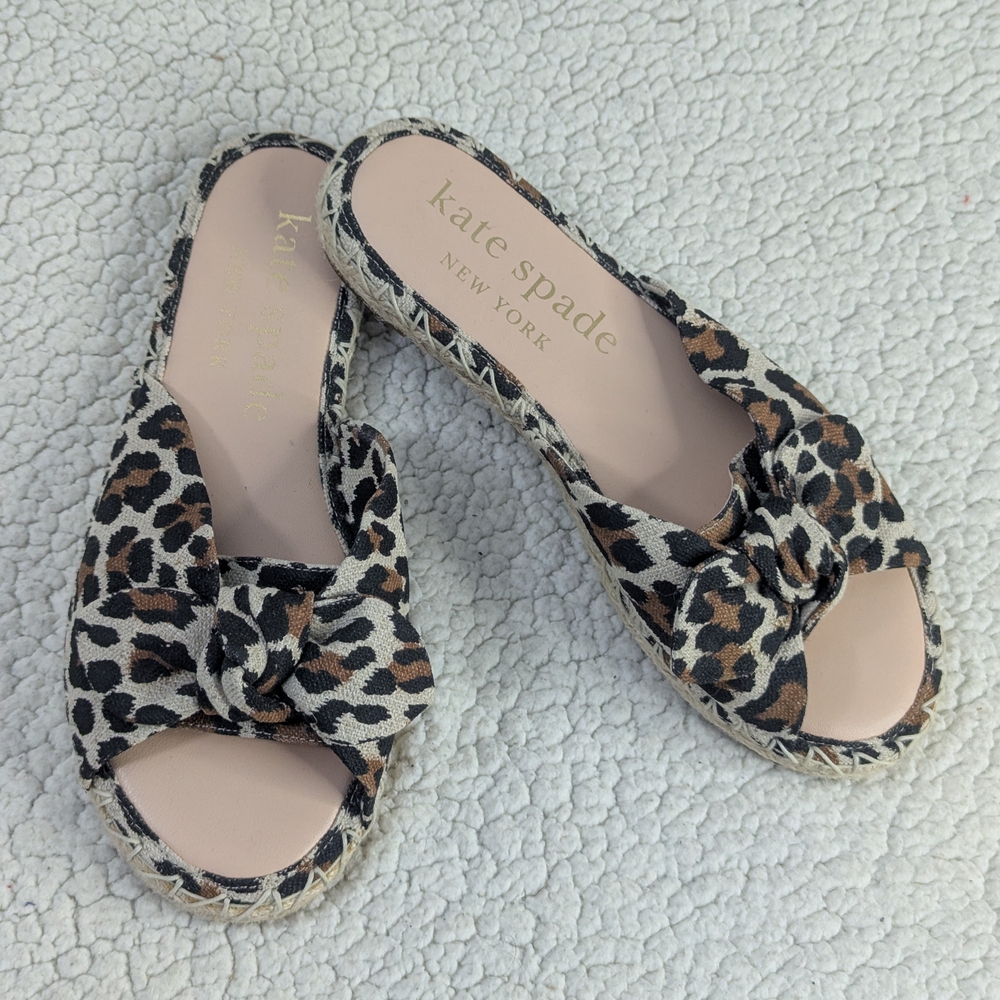 Kate Spade Leopard Print Women's Slides